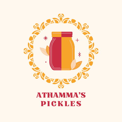 red and yellow pickle business logo
