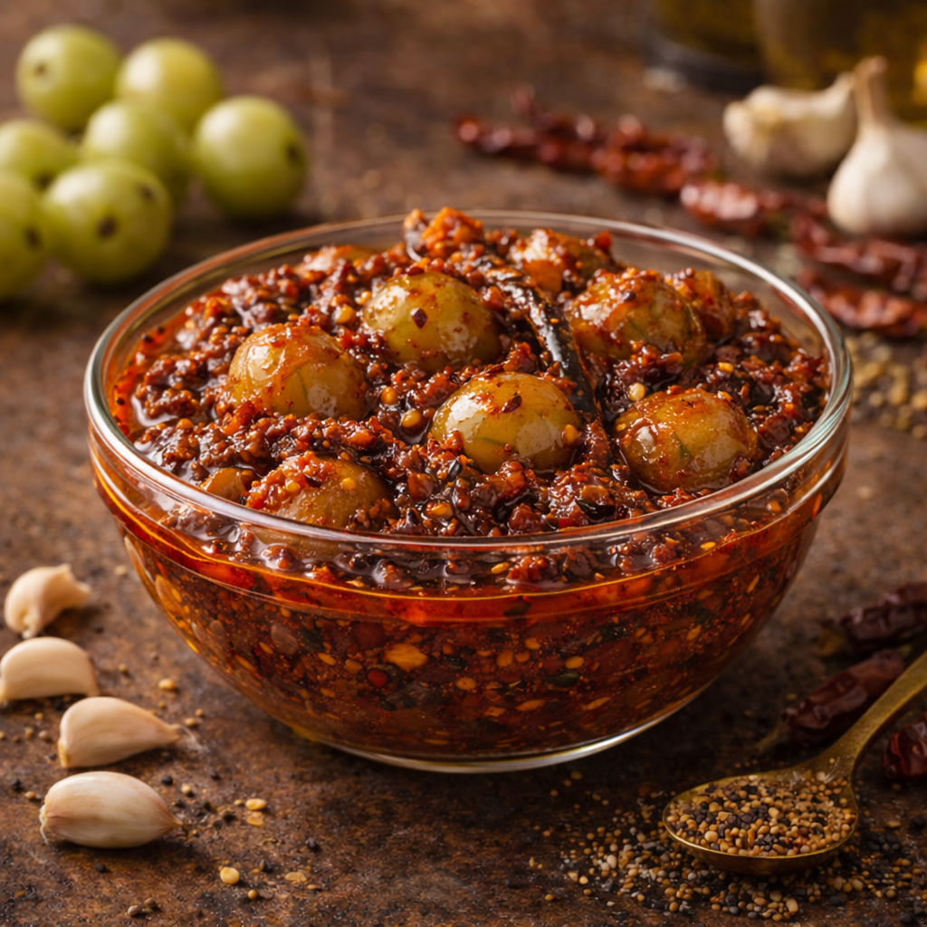 usirikaya pickle (amla / indian gooseberry pickle) usirikaya pickle (amla / indian gooseberry pickle)